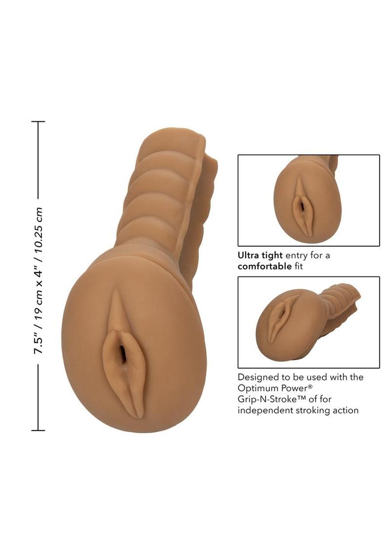 Optimum Power Grip-N-Stroke Replacement Sleeve - Caramel