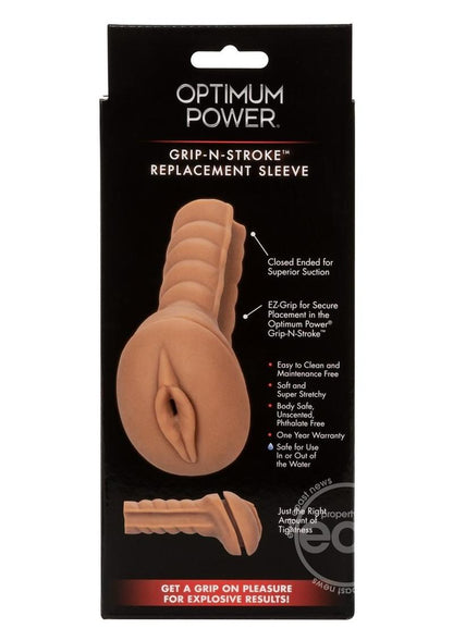 Optimum Power Grip-N-Stroke Replacement Sleeve - Caramel