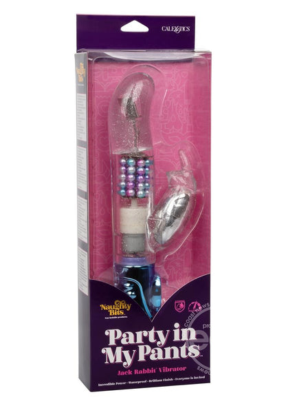 Naughty Bits Party in my Pants Jack Rabbit Rotating and Gyrating Vibrator - Multicolored