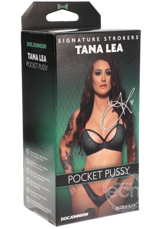 Signature Strokers Tan Lea Ultraskyn Pocket Masturbator - Pussy - Vanilla