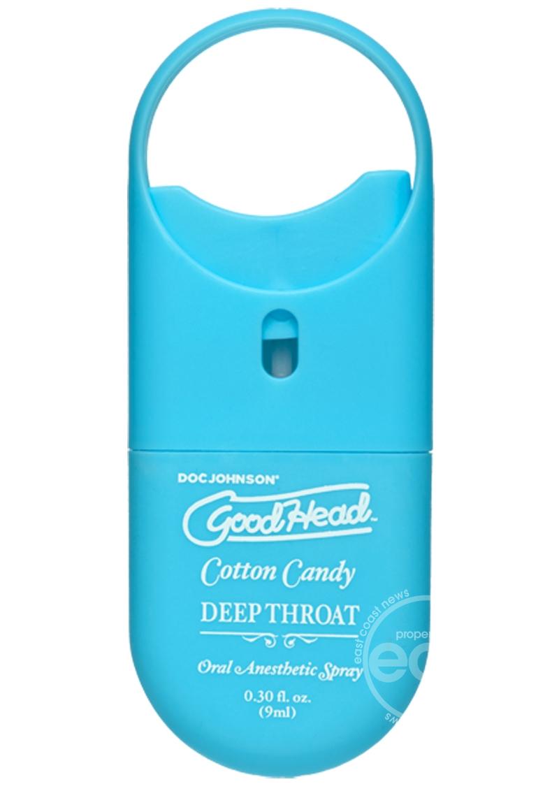 GoodHead Deep Throat To-Go Oral Anesthetic Spray Cotton Candy .33oz