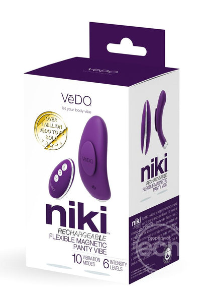 VeDO Niki Rechargeable Silicone Panty Vibe - Deep Purple