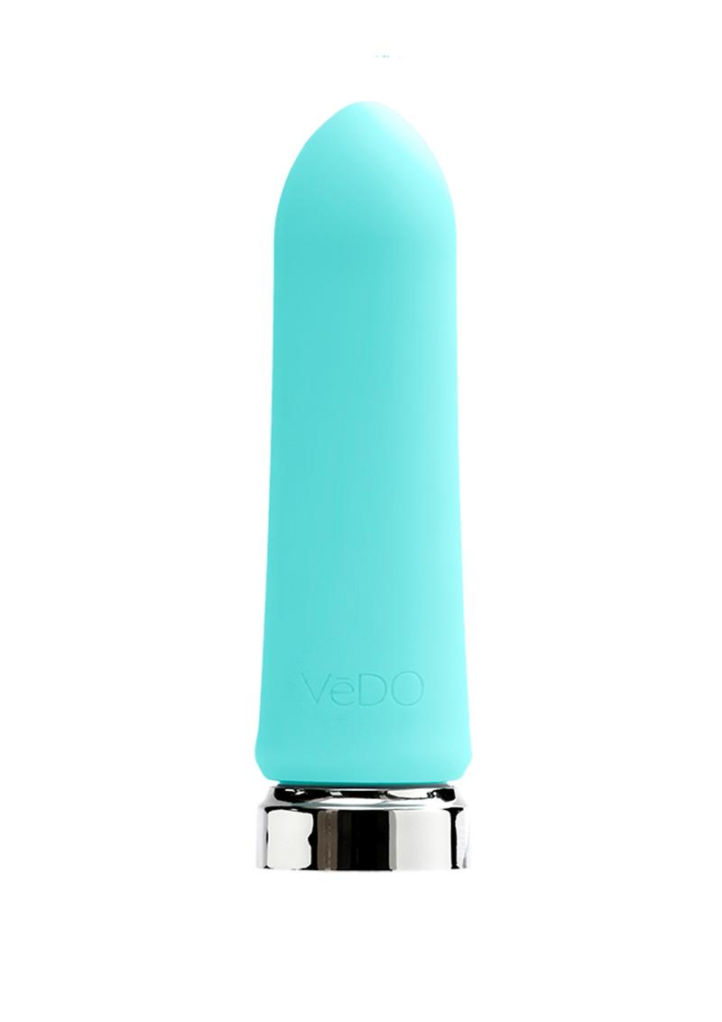 VeDO Bam Rechargeable Silicone Bullet Vibrator - Tease Me Turquoise