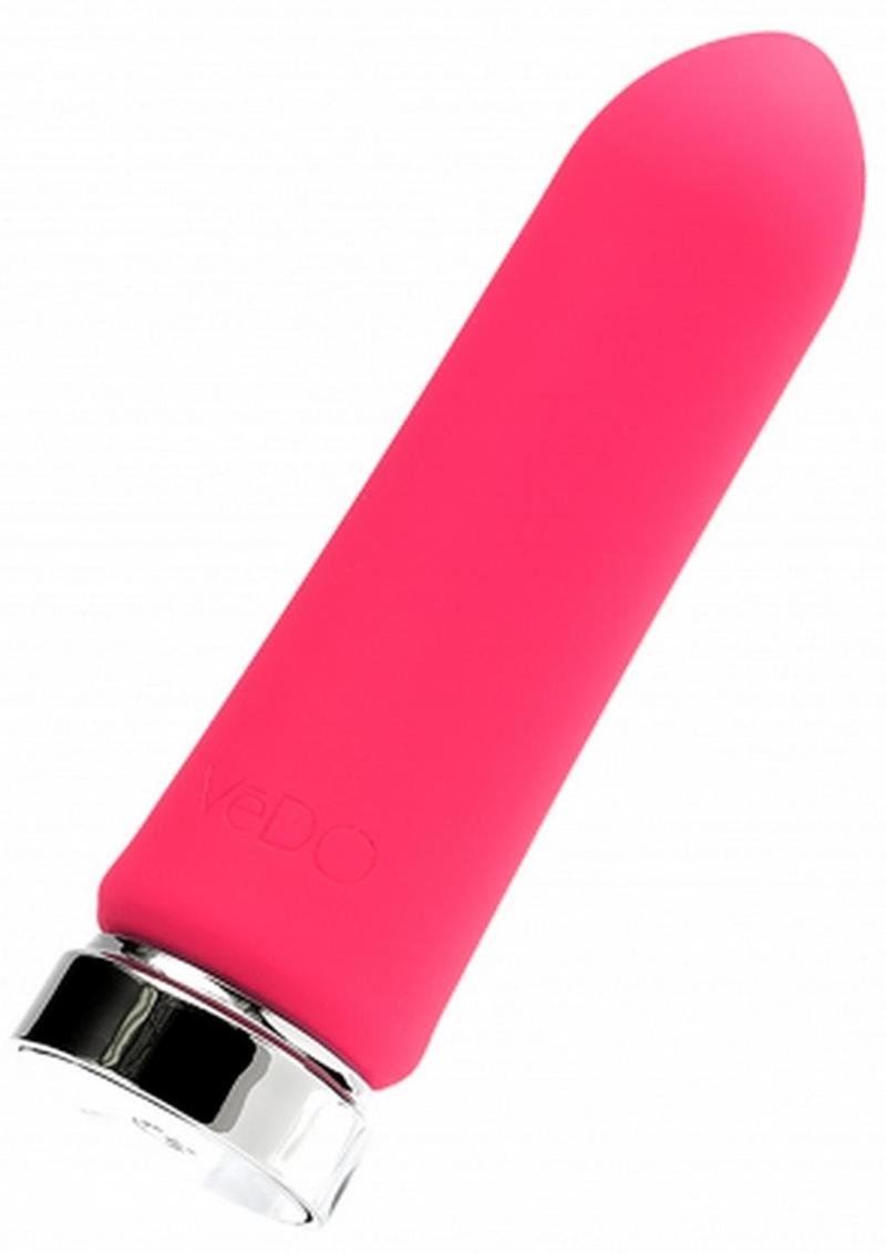 VeDO Bam Rechargeable Silicone Bullet Vibrator - Foxy Pink