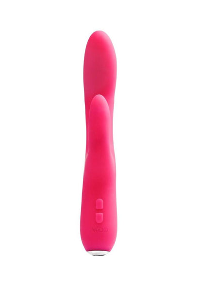 VeDO Rockie Rechargeable Silicone Dual Vibrator - Foxy Pink