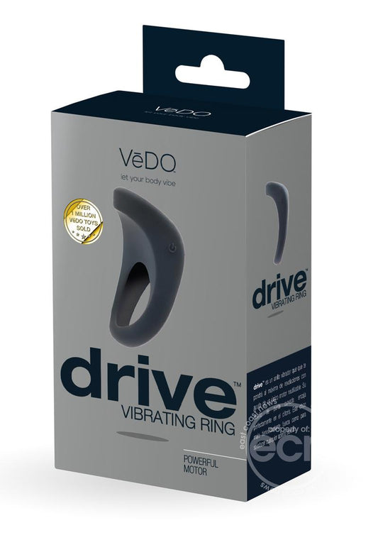 VeDO Drive Vibrating Silicone Cock Ring - Just Black