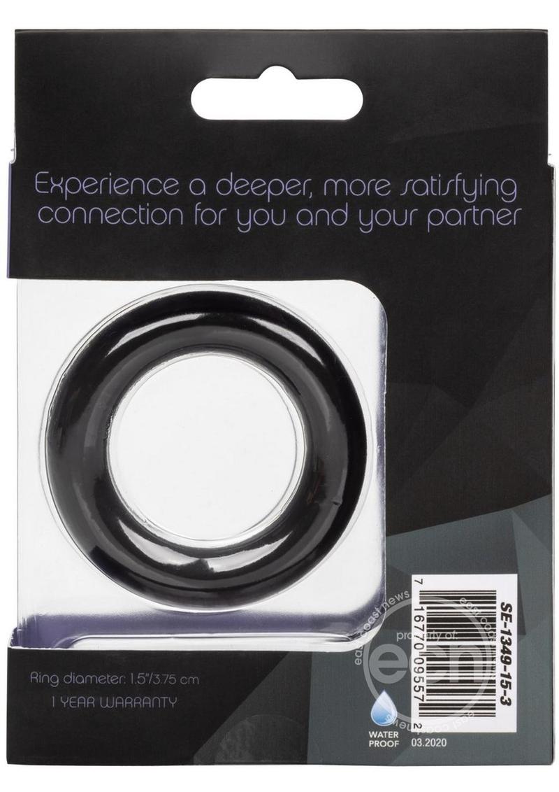 Link Up Ultra-Soft Verge Silicone Cock Ring - Black