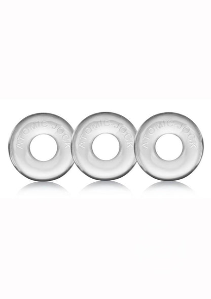 Oxballs Ringer Donut Cock Ring (3 Pack) - Clear