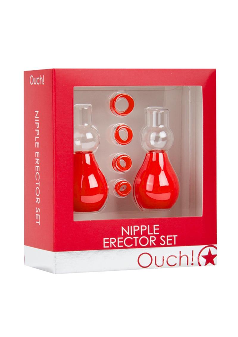 Ouch! Nipple Erector Pump Set - Red