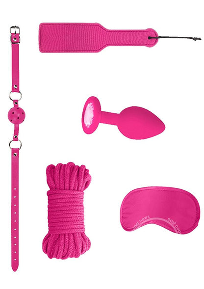 Ouch! Kits Introductory Bondage Kit #5 (4 piece kit) - Pink