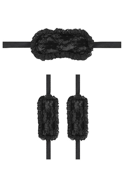 Ouch! Kits Introductory Bondage Kit #7 (2 piece kit) - Black