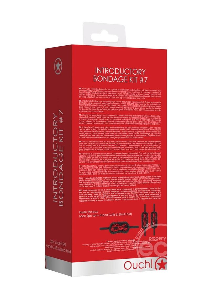 Ouch! Kits Introductory Bondage Kit #7 (2 piece kit) - Red