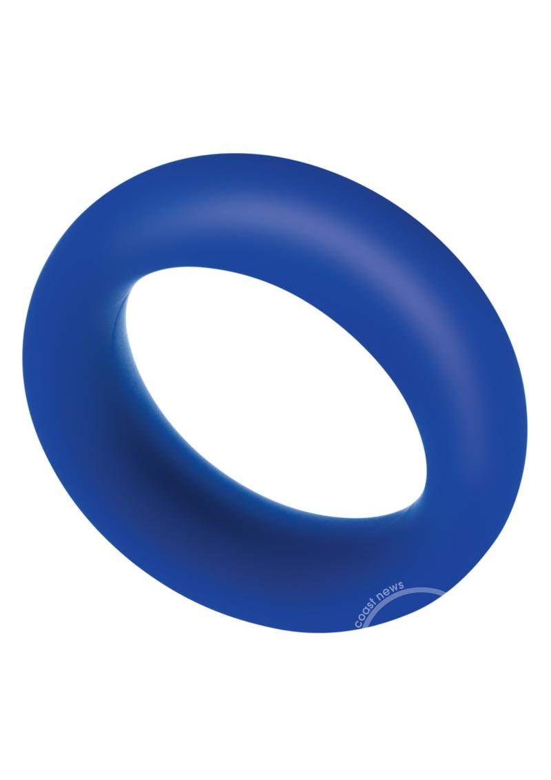 ZOLO Extra Thick Silicone Cock Ring - Navy