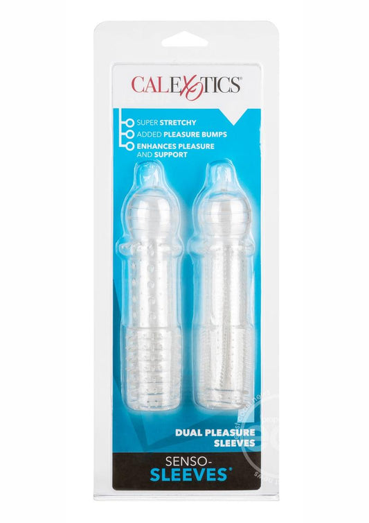 Senso Dual Pleasure Penis Sleeve (2 Pack) - Clear