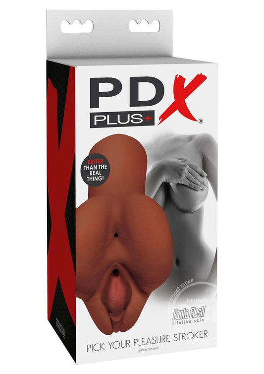 PDX Plus Pick Your Pleasure Stroker - Chocolate