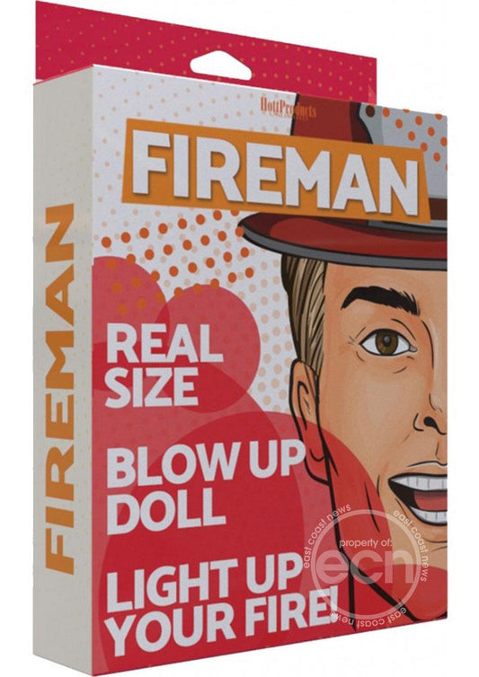 Fireman Blow-Up Doll 5.5ft - Vanilla