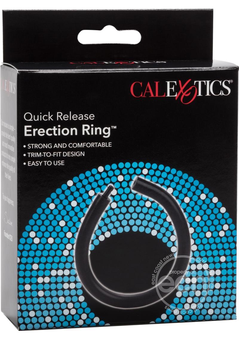 Quick Release Erection Cock Ring - Black