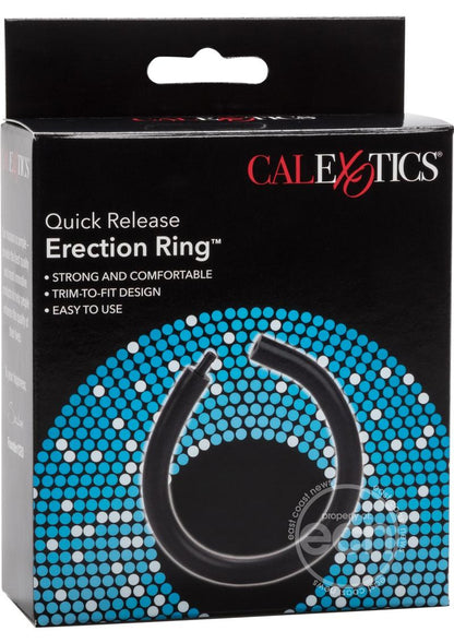 Quick Release Erection Cock Ring - Black