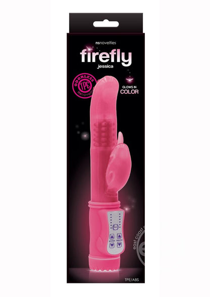 Firefly Jessica Glow In The Dark Thrusting & Rotating Rabbit - Pink