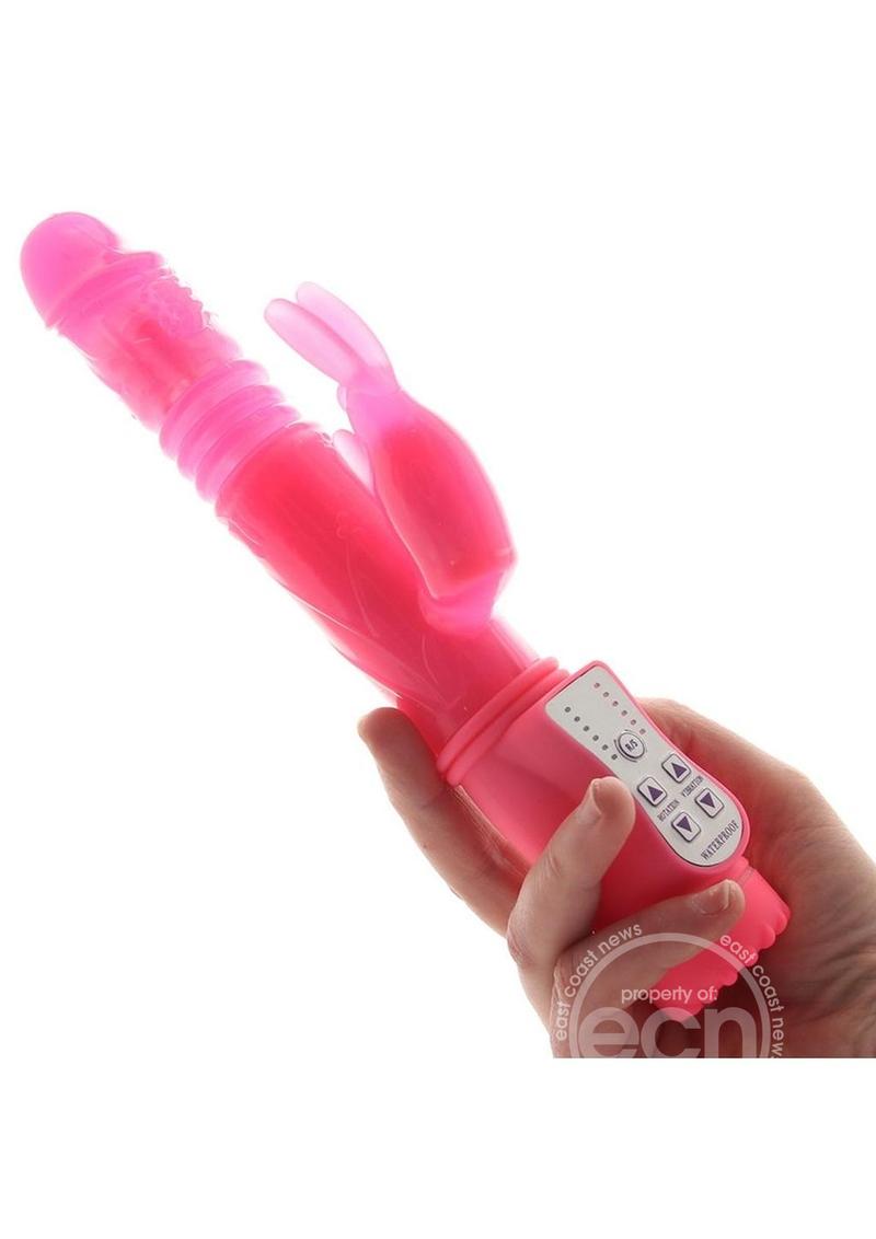 Firefly Thumper Glow In The Dark Thrusting & Rotating Rabbit - Pink