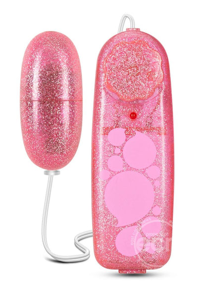 B Yours Glitter Power Bullet Vibrator with Remote Control - Pink