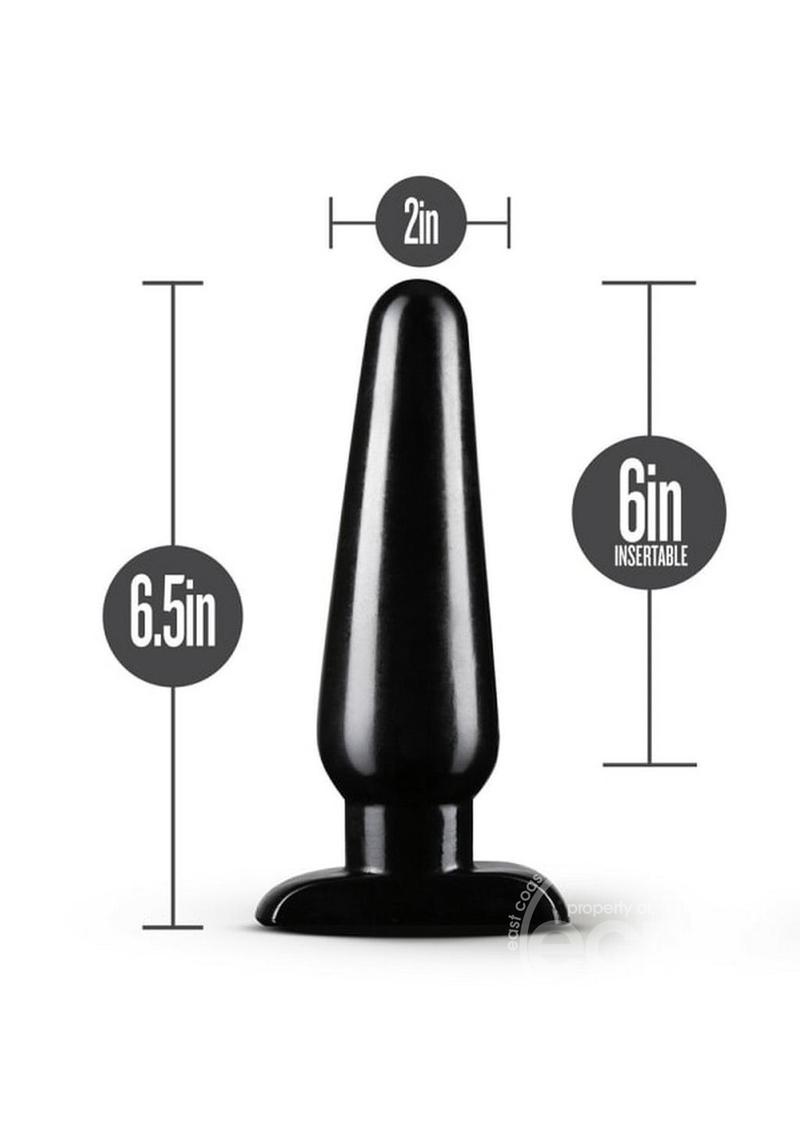 Anal Adventures Basic Anal Plug - Large - Black