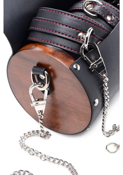 Master Series Kinky Clutch Bondage Set with Carrying Case - Black/Brown