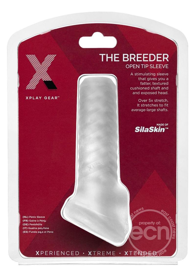 The Xplay Breeder Textured Sleeve - Clear