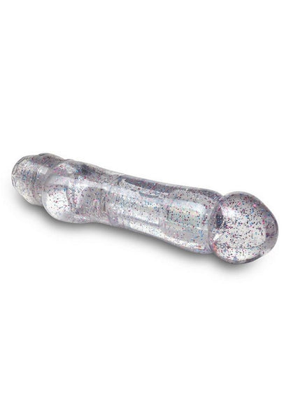 Naturally Yours Can-Can Vibrating Dildo 7in - Clear