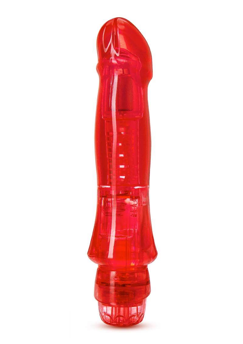 Naturally Yours Salsa Vibrating Dildo 6.75in - Red