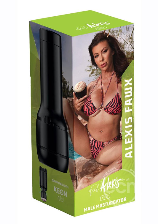 Kiiroo Feel Alexis Fawx Stroker Interactive Masturbator - Pussy - Black/Vanilla