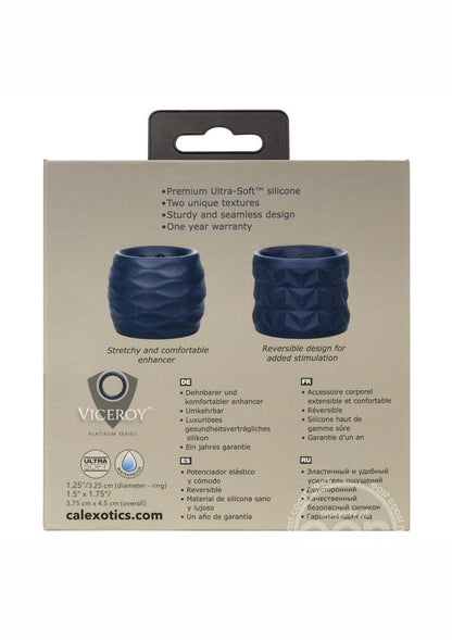 Viceroy Reverse Endurance Ring Silicone Cock Ring - Blue