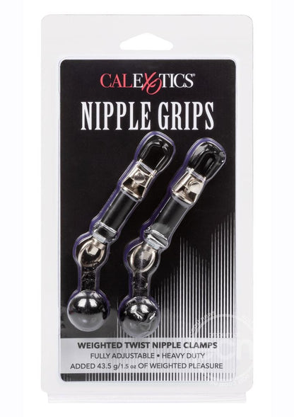 Nipple Grips Weighted Twist Nipple Clamps - Black