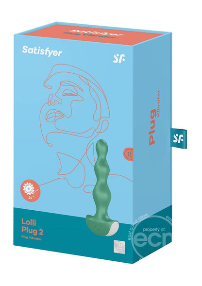 Satisfyer Lolli-Plug 2 Silicone Beaded Anal Plug - Green