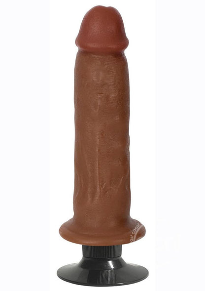 JOCK Vibrating Dildo 7in - Caramel