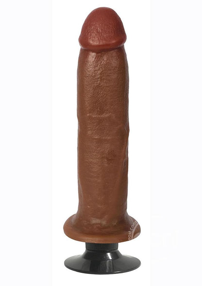 JOCK Vibrating Dildo 8in - Caramel