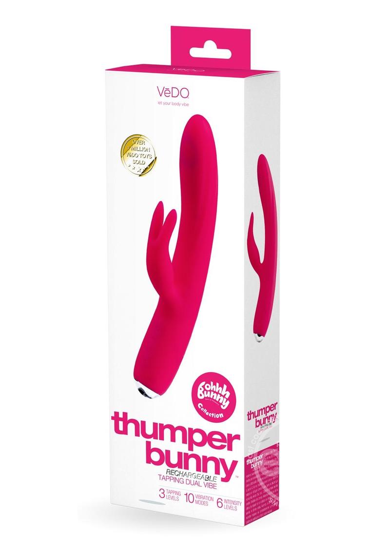 VeDO Thumper Bunny Silicone Rabbit Vibrator - Pretty In Pink