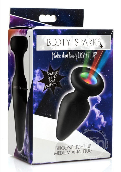 Booty Sparks Silicone Light-Up Anal Plug - Medium