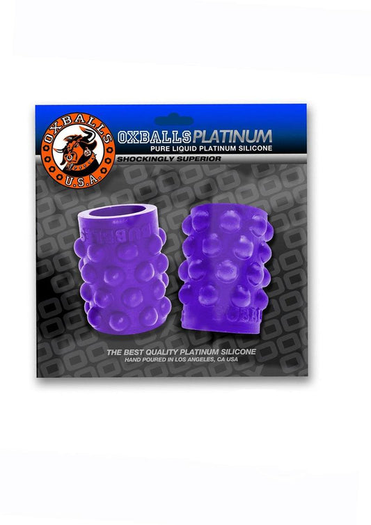 Bubbles Silicone Nipple Suckers - Eggplant