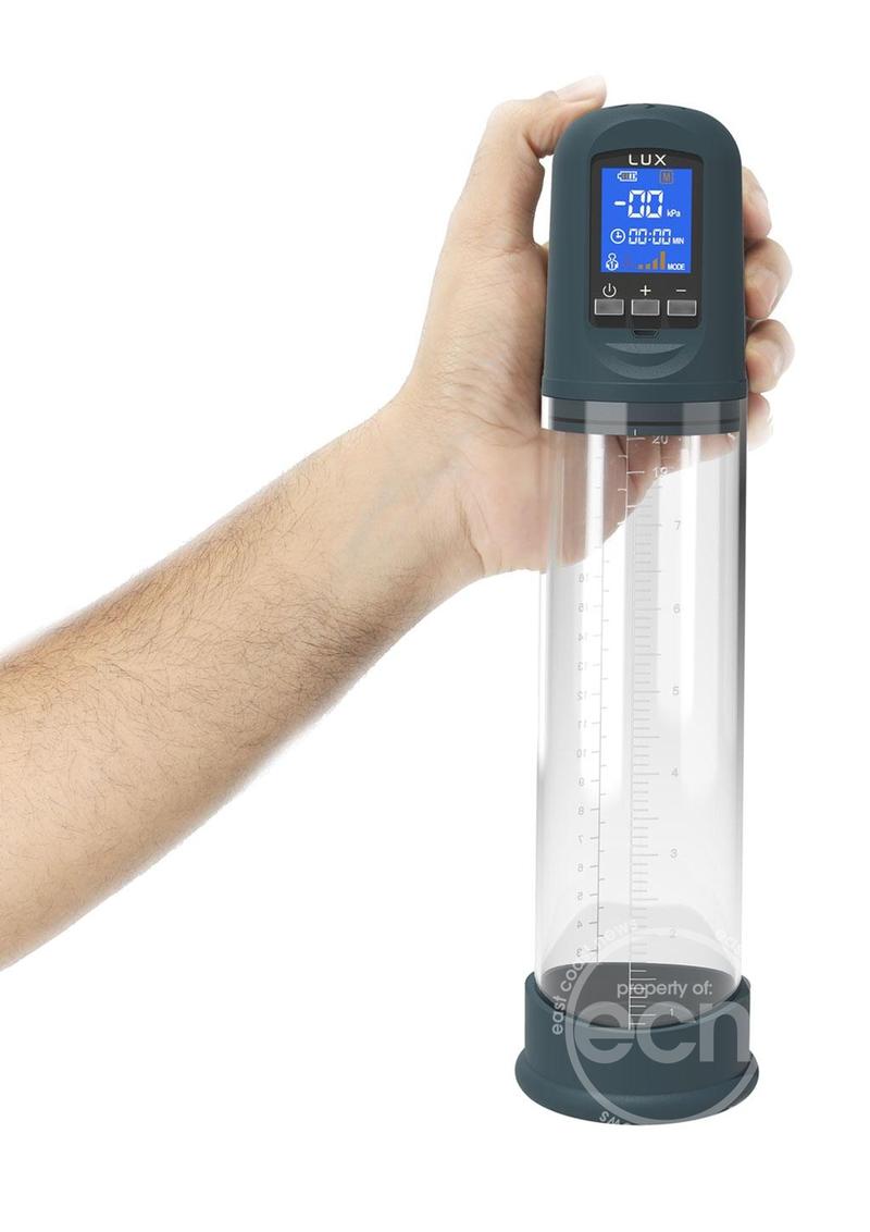 Lux Active Volume LCD Rechargeable Auto Penis Pump - Navy