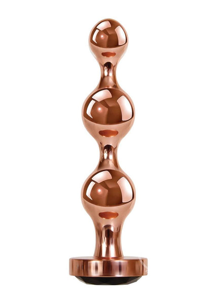 Gender X Gold Digger Anal Plug - Medium - Rose Gold/Black