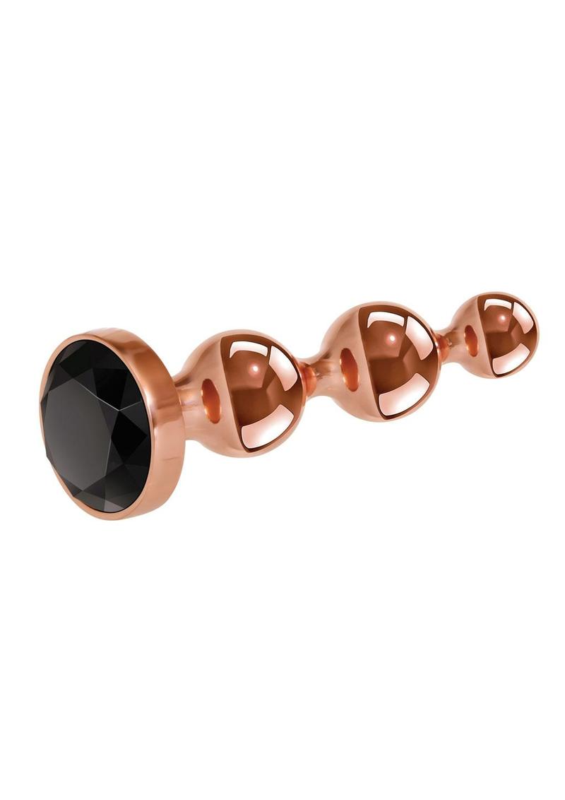 Gender X Gold Digger Anal Plug - Large - Rose Gold/Black