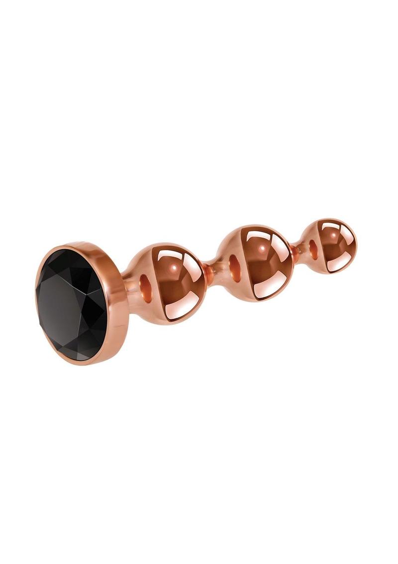 Gender X Gold Digger Anal Plug - Small - Rose Gold/Black