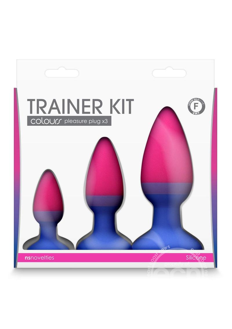 Colours Pleasures Trainer Silicone Anal Plug Kit - Assorted Colors