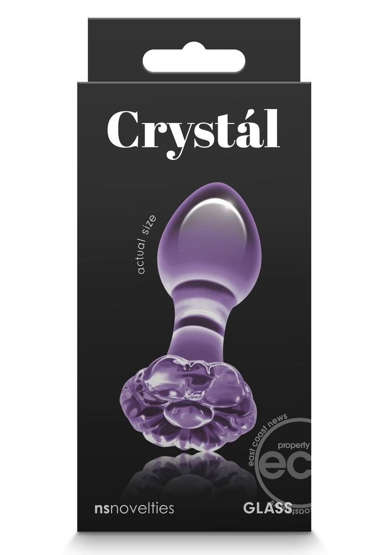 Crystal Premium Glass Flower Probe - Purple