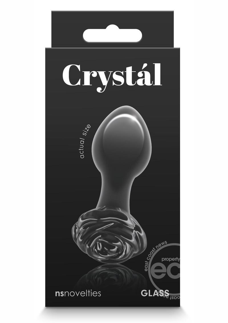 Crystal Premium Glass Rose Probe - Black