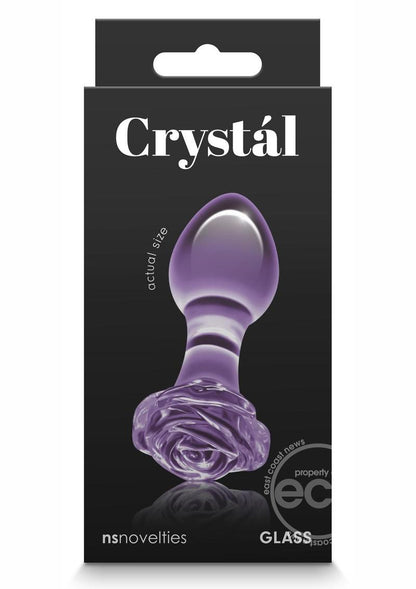 Crystal Premium Glass Rose Probe - Purple