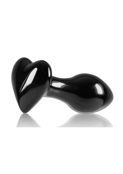 Crystal Premium Glass Heart Probe - Black