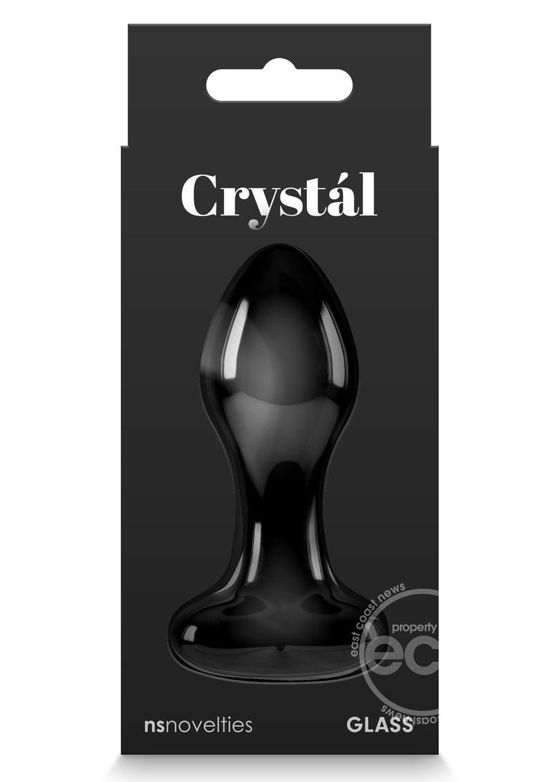 Crystal Premium Glass Heart Probe - Black