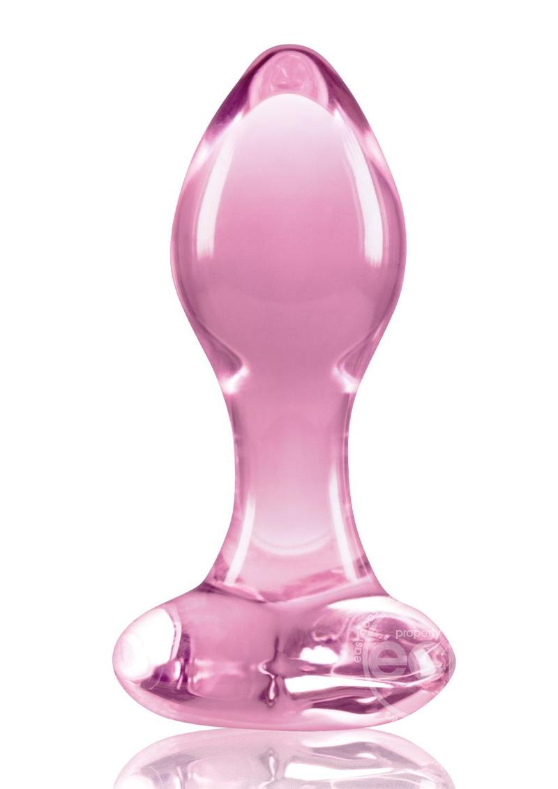 Crystal Premium Glass Heart Probe - Pink